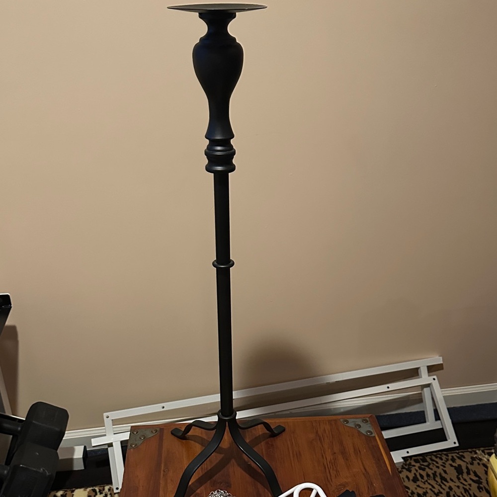 Elegant Black Candle Holder